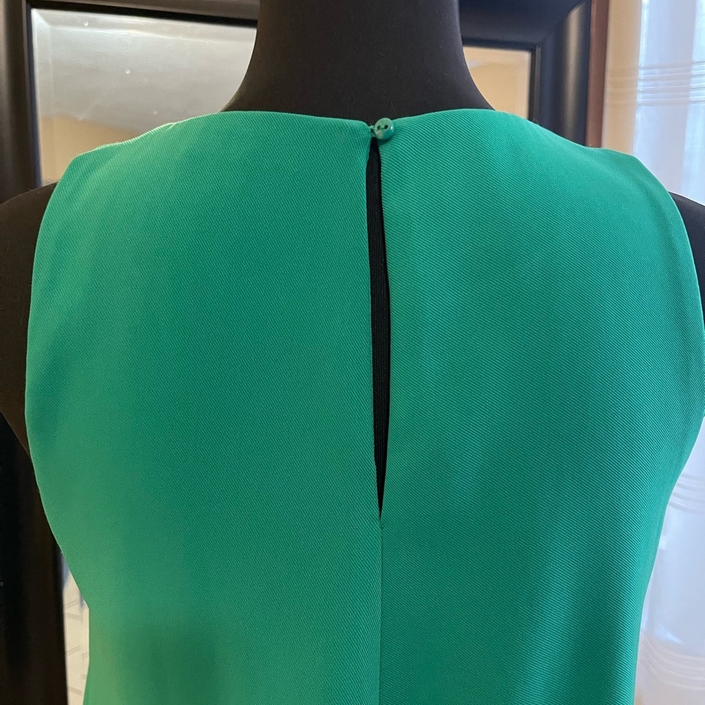 Zara Emerald Green Sleeveless Midi Dress size S - Picture 4 of 11